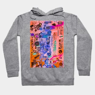 Street NYC Style Sticker Art Graffiti Hoodie